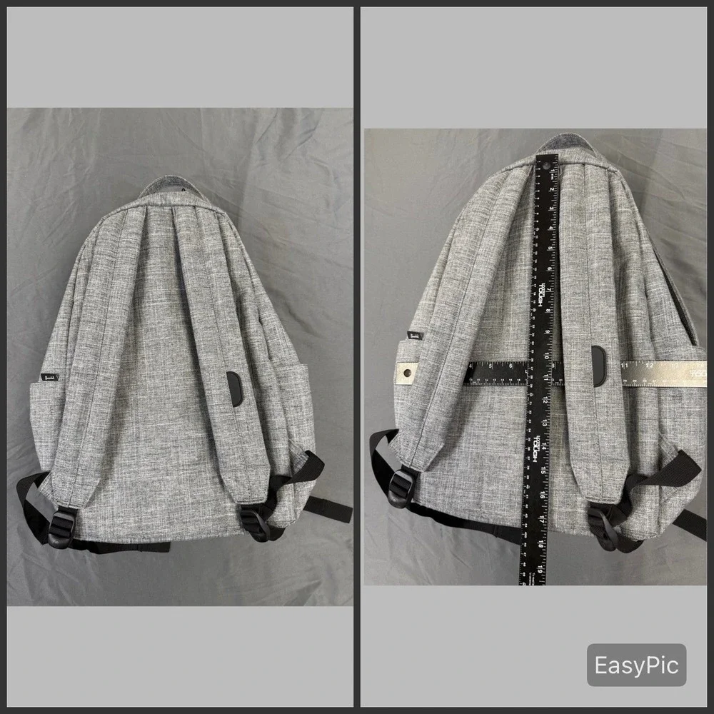 Herschel Supply Co Heritage Backpack Grey Crosshatch Striped Liner School Bag